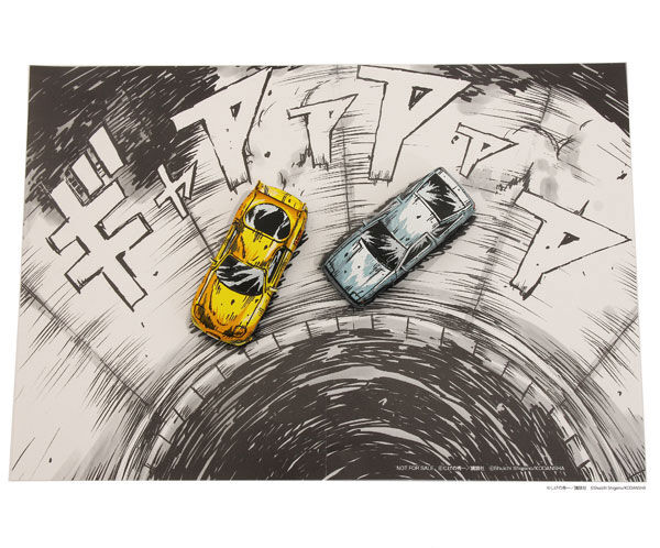 Initial D - Fujiwara Takumi - Takahashi Keisuke - Takahashi Ryosuke - Manga Style Painting 3 Car Set - 1/64 (Kyosho) photo 18