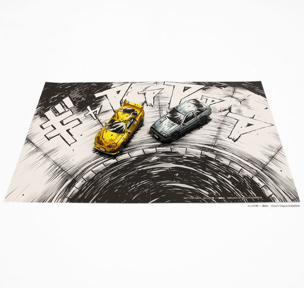 Initial D - Fujiwara Takumi - Takahashi Keisuke - Takahashi Ryosuke - Manga Style Painting 3 Car Set - 1/64 (Kyosho) photo 19