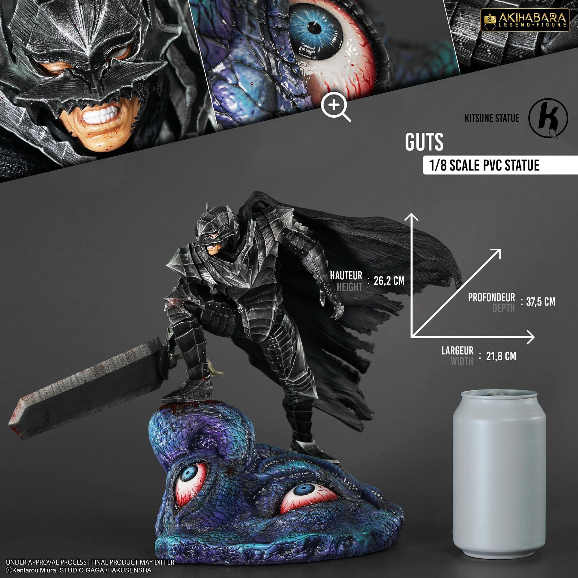 Berserk - Guts - Akihabara Legend Figure - 1/8 - Berserker (Chibi Akihabara, Kitsune Statue) photo 19