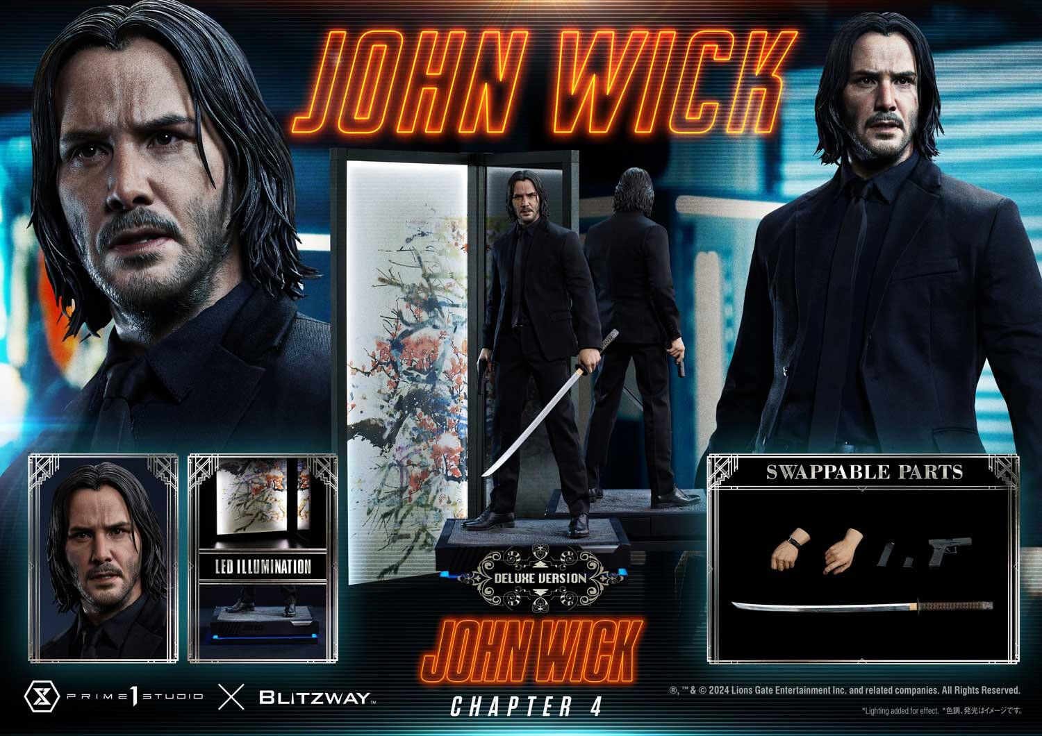 John Wick: Chapter 4 - John Wick - Premium Masterline  (PMJWK-01DX) - 1/4 - DX Version (Blitzway, Prime 1 Studio) photo 4
