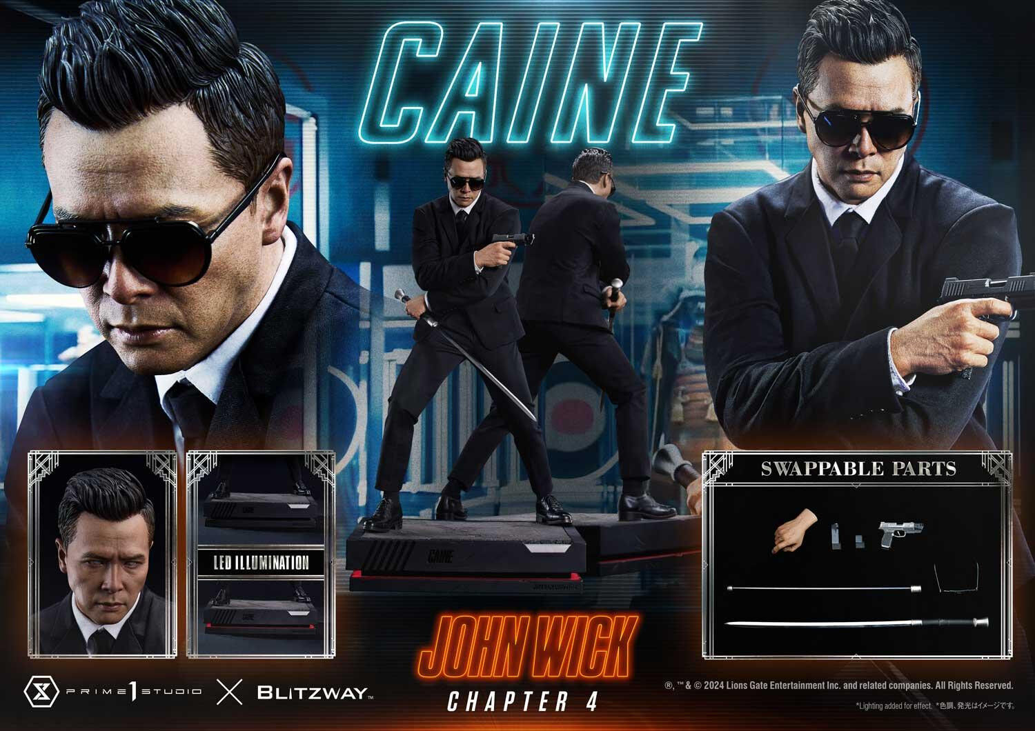 John Wick: Chapter 4 - Caine - Premium Masterline (PMJWK-02DX) - 1/4 - DX Version (Blitzway, Prime 1 Studio) photo 37