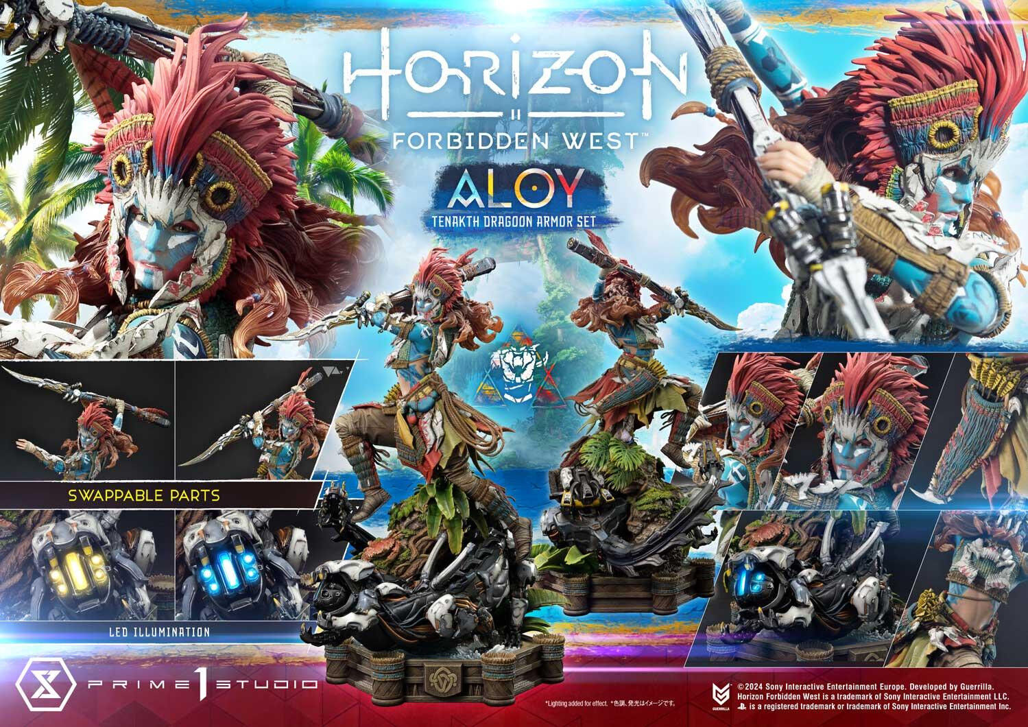 Horizon Forbidden West - Aloy - Burrower - Ultimate Premium Masterline  (UPMHFW-02) - 1/4 - Tenakth Dragoon Armor Set (Prime 1 Studio) photo 54