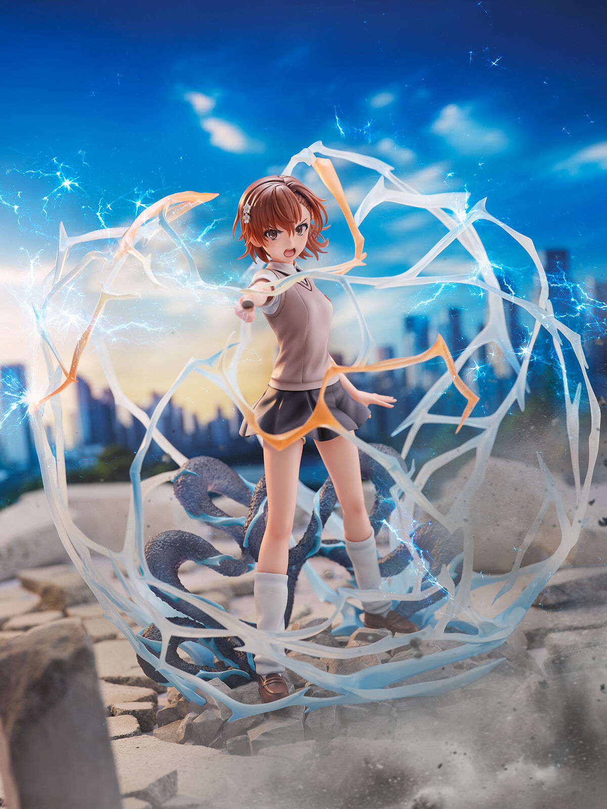 To Aru Kagaku no Railgun T - Misaka Mikoto - Shibuya Scramble Figure - 1/7 (CyberZ, eStream) photo 7