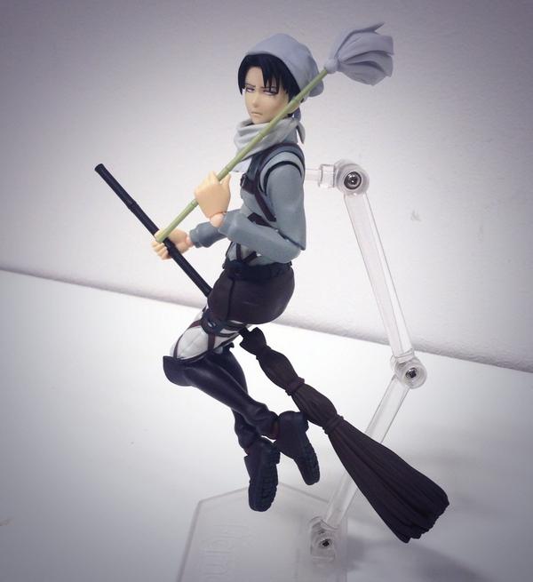 Shingeki no Kyojin - Levi - Figma (#EX-020) - Cleaning ver. (Max Factory)