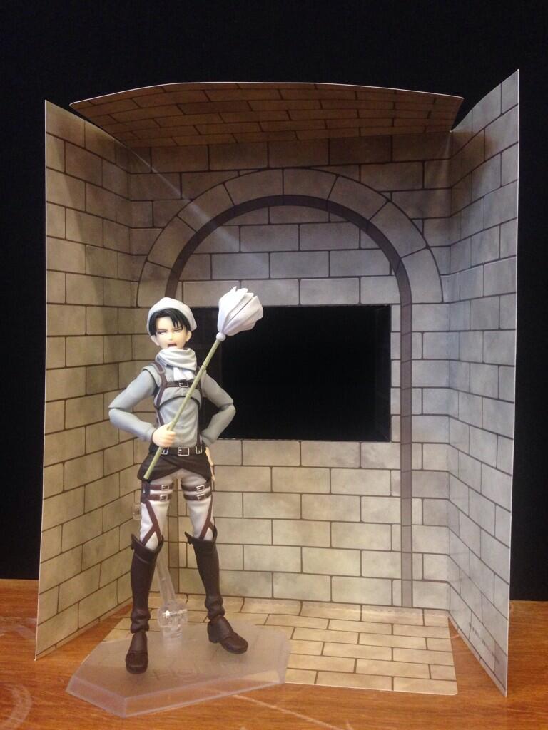 Shingeki no Kyojin - Levi - Figma (#EX-020) - Cleaning ver. (Max Factory)