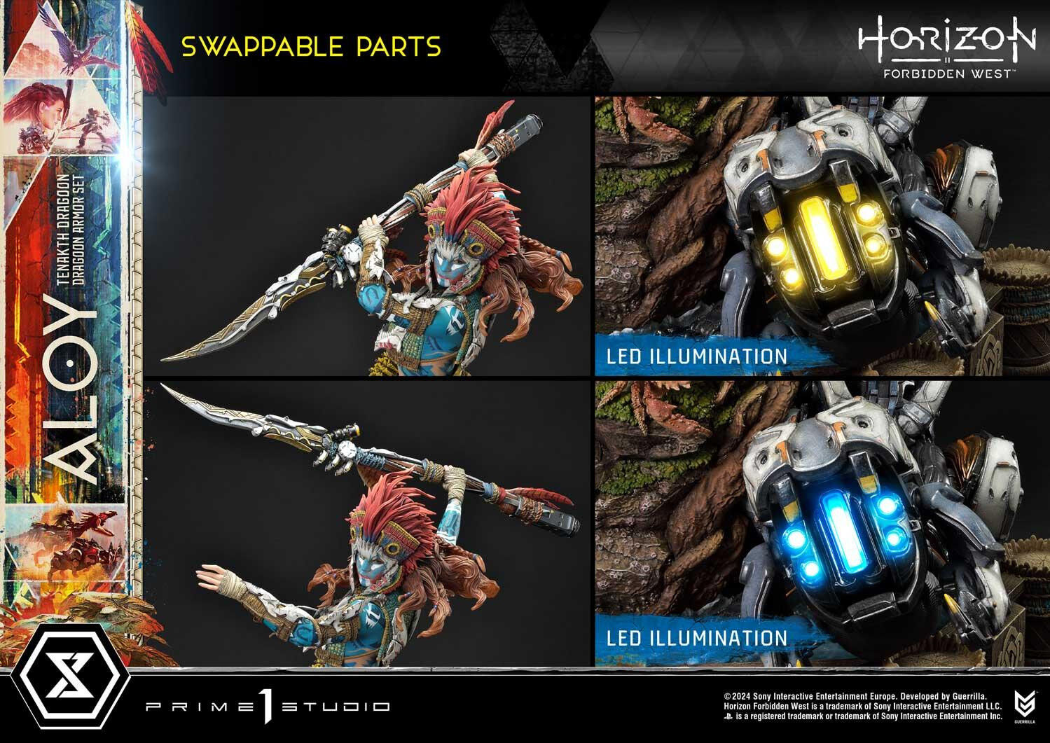 Horizon Forbidden West - Aloy - Burrower - Ultimate Premium Masterline  (UPMHFW-02S) - 1/4 - Tenakth Dragoon Armor Set, Bonus Version (Prime 1 Studio) photo 65