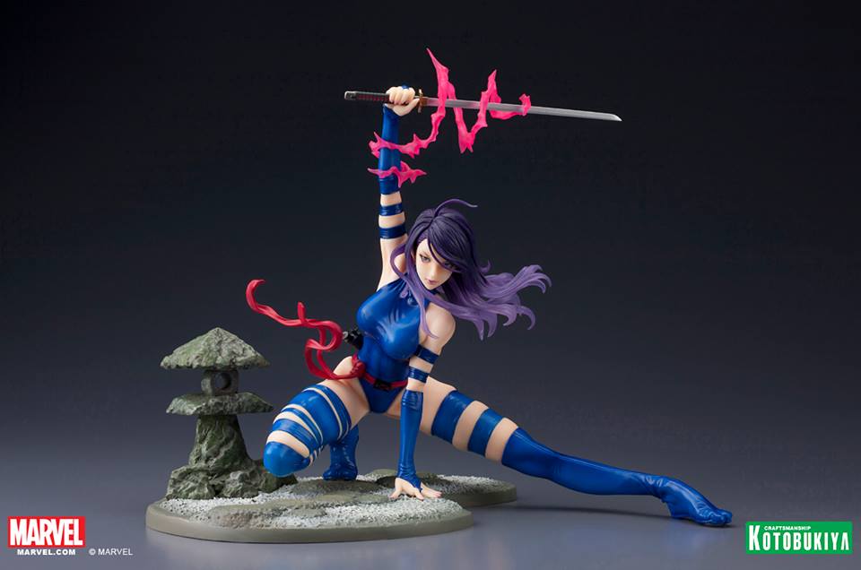 X-Men - Psylocke - Bishoujo Statue - Marvel x Bishoujo - 1/7 - Classic X-Men Era, BLUE OUTFIT (Kotobukiya) photo 3