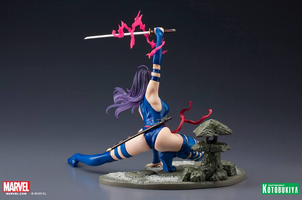 X-Men - Psylocke - Bishoujo Statue - Marvel x Bishoujo - 1/7 - Classic X-Men Era, BLUE OUTFIT (Kotobukiya) photo 6