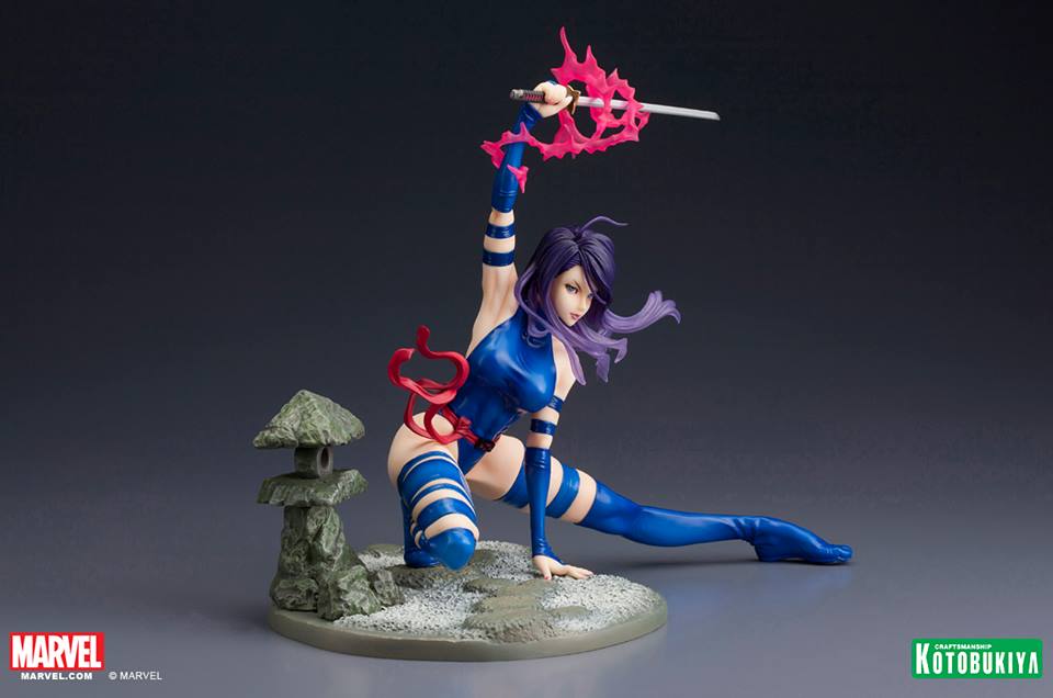 X-Men - Psylocke - Bishoujo Statue - Marvel x Bishoujo - 1/7 - Classic X-Men Era, BLUE OUTFIT (Kotobukiya) photo 7