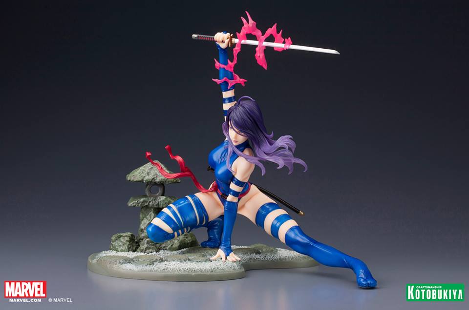 X-Men - Psylocke - Bishoujo Statue - Marvel x Bishoujo - 1/7 - Classic X-Men Era, BLUE OUTFIT (Kotobukiya) photo 8