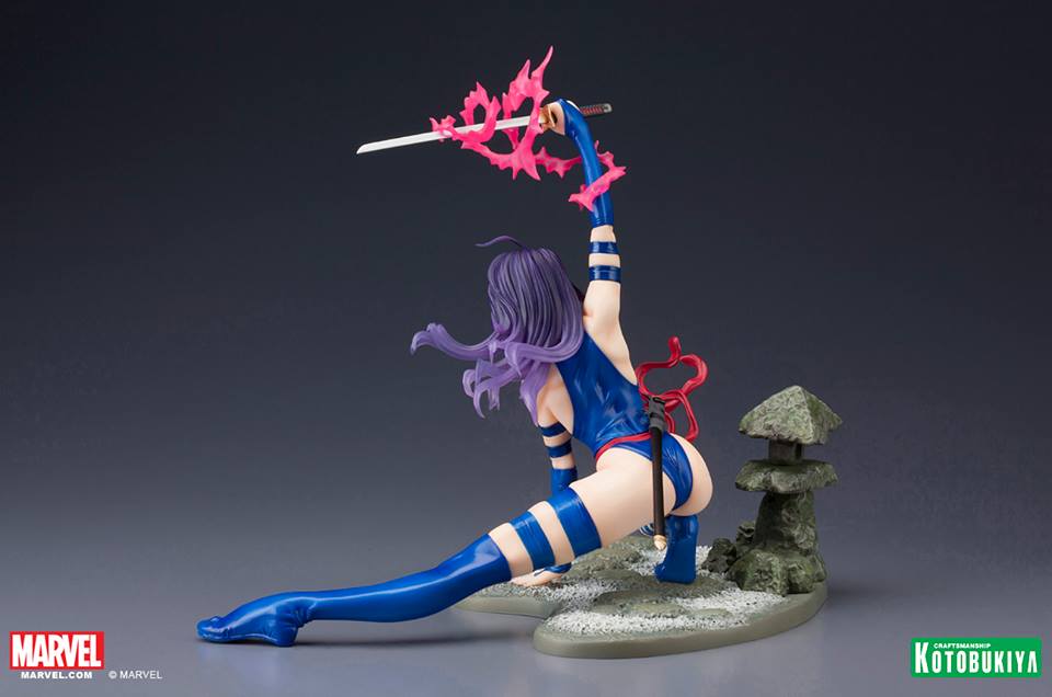 X-Men - Psylocke - Bishoujo Statue - Marvel x Bishoujo - 1/7 - Classic X-Men Era, BLUE OUTFIT (Kotobukiya) photo 9