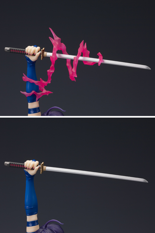 X-Men - Psylocke - Bishoujo Statue - Marvel x Bishoujo - 1/7 - Classic X-Men Era, BLUE OUTFIT (Kotobukiya) photo 12