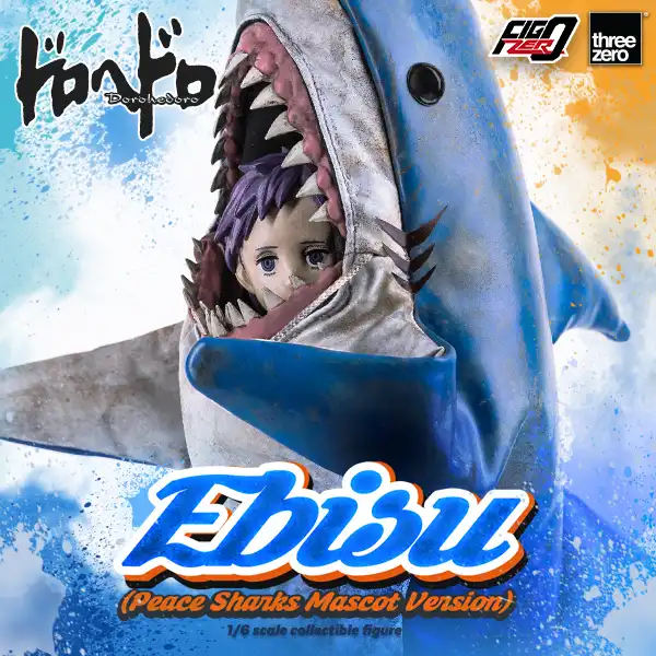 Dorohedoro - Ebisu - FigZero - 1/6 - Peace Sharks Mascot Version (ThreeZero)