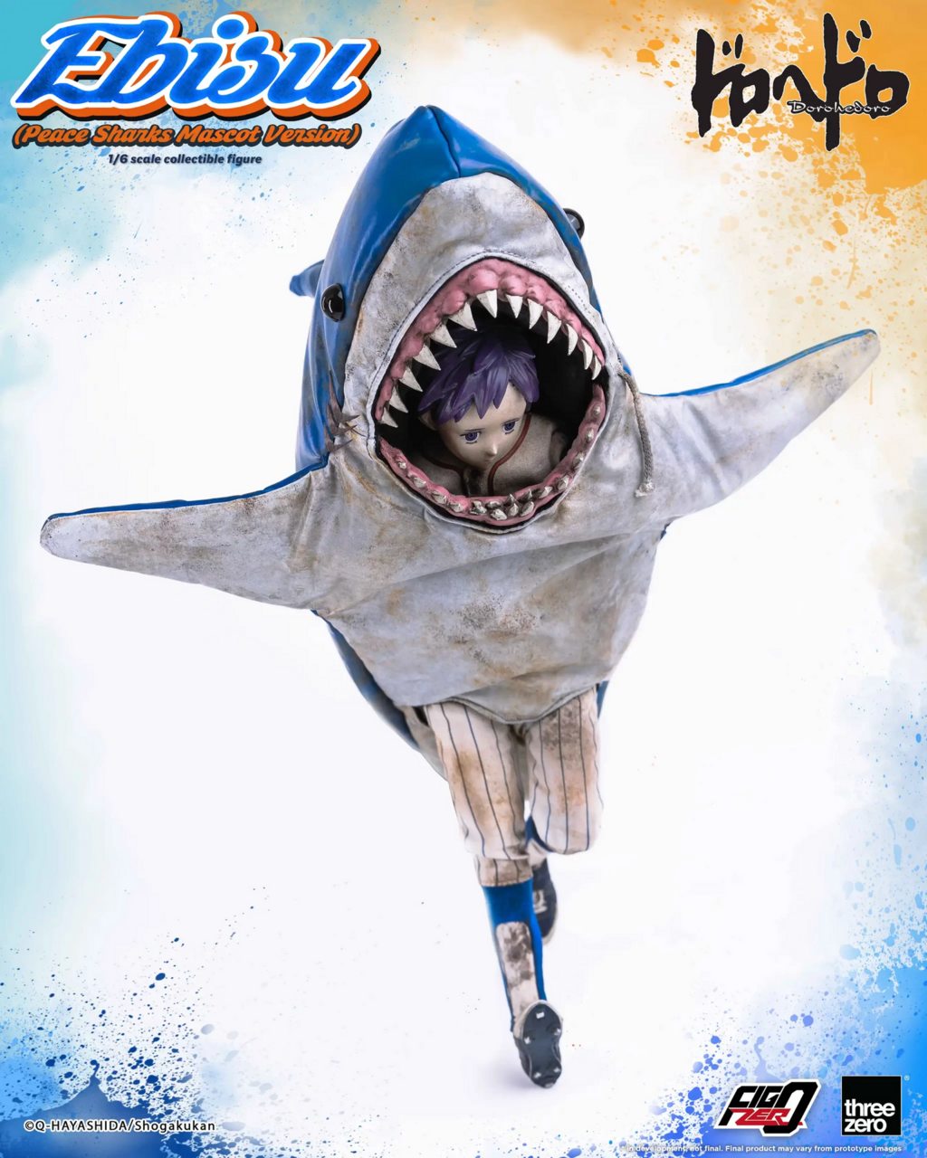 Dorohedoro - Ebisu - FigZero - 1/6 - Peace Sharks Mascot Version (ThreeZero)