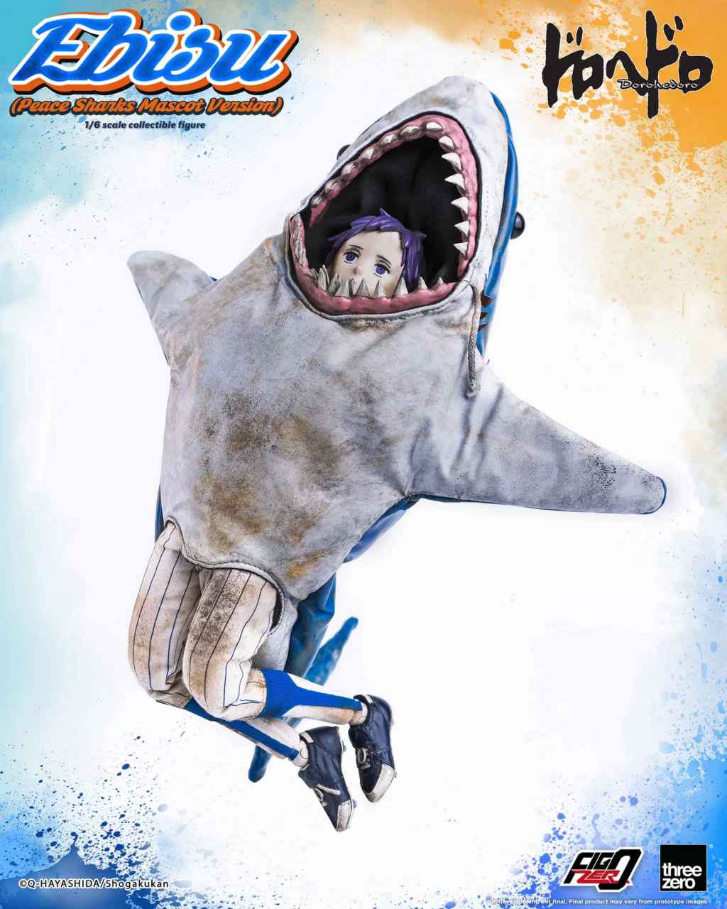 Dorohedoro - Ebisu - FigZero - 1/6 - Peace Sharks Mascot Version (ThreeZero)