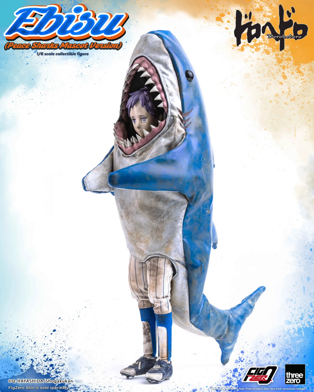 Dorohedoro - Ebisu - FigZero - 1/6 - Peace Sharks Mascot Version (ThreeZero)
