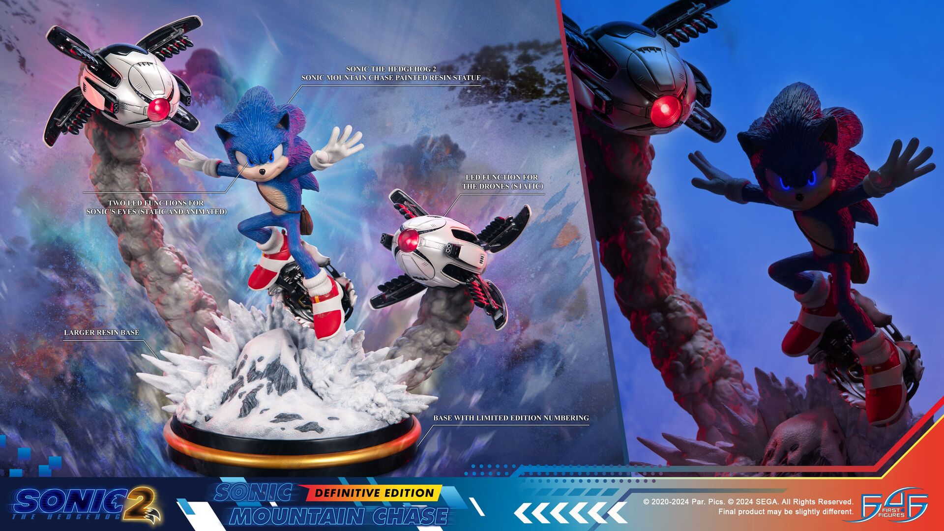 Sonic the Hedgehog 2 - Sonic the Hedgehog - Mountain Chase, Definitive Edition (First 4 Figures) photo 13