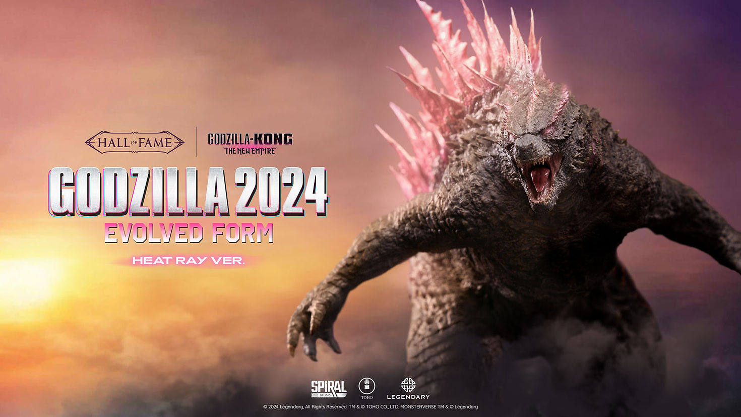 Godzilla x Kong: The New Empire - Gojira Evolved - Hall of Fame Series  (HOF-GXKGZ002) - 2024, Heat Ray Ver. (Spiral Studio)