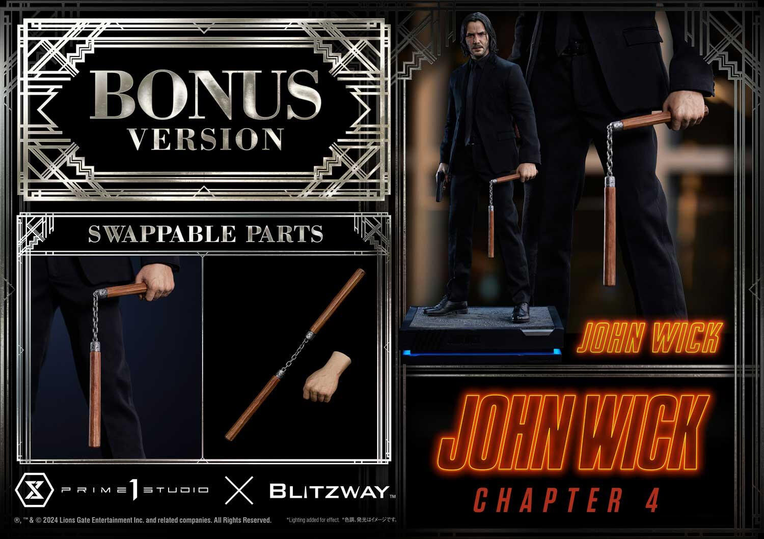 John Wick: Chapter 4 - John Wick - Premium Masterline  (PMJWK-01DXS) - 1/4 - DX Bonus Version (Blitzway, Prime 1 Studio) photo 27