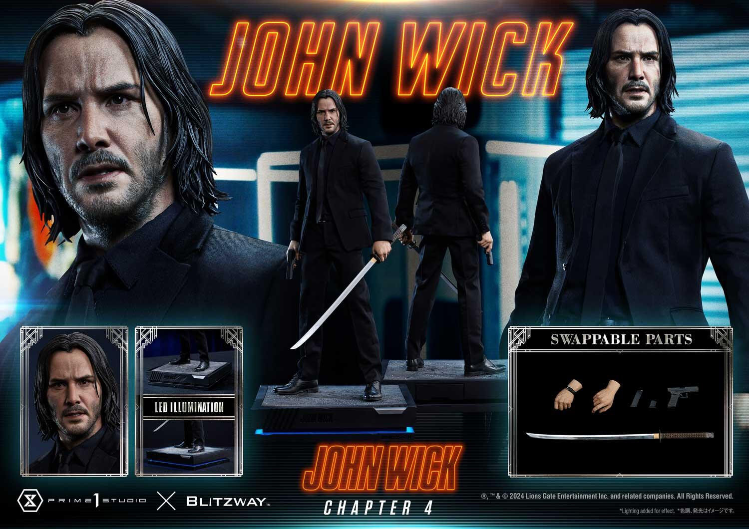 John Wick: Chapter 4 - John Wick - Premium Masterline  (PMJWK-01DXS) - 1/4 - DX Bonus Version (Blitzway, Prime 1 Studio) photo 57