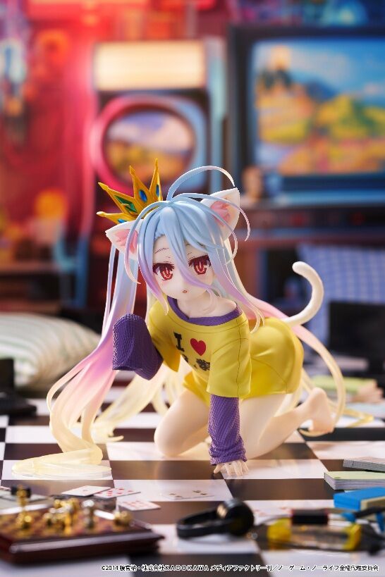 No Game No Life - Shiro - Desktop Cute - Nekomimi T-Shirt ver. (Taito)
