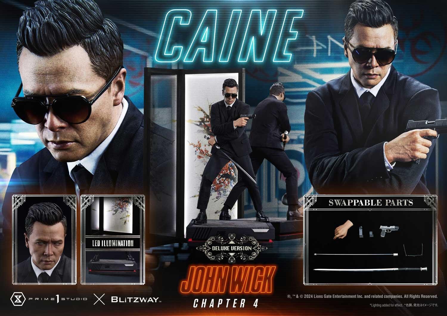 John Wick: Chapter 4 - Caine - Premium Masterline (PMJWK-02DXS) - 1/4 - DX Bonus Version (Blitzway, Prime 1 Studio) photo 14