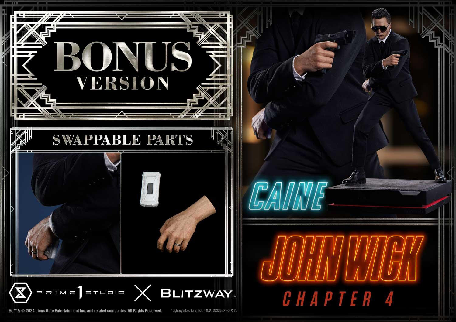John Wick: Chapter 4 - Caine - Premium Masterline (PMJWK-02DXS) - 1/4 - DX Bonus Version (Blitzway, Prime 1 Studio) photo 26