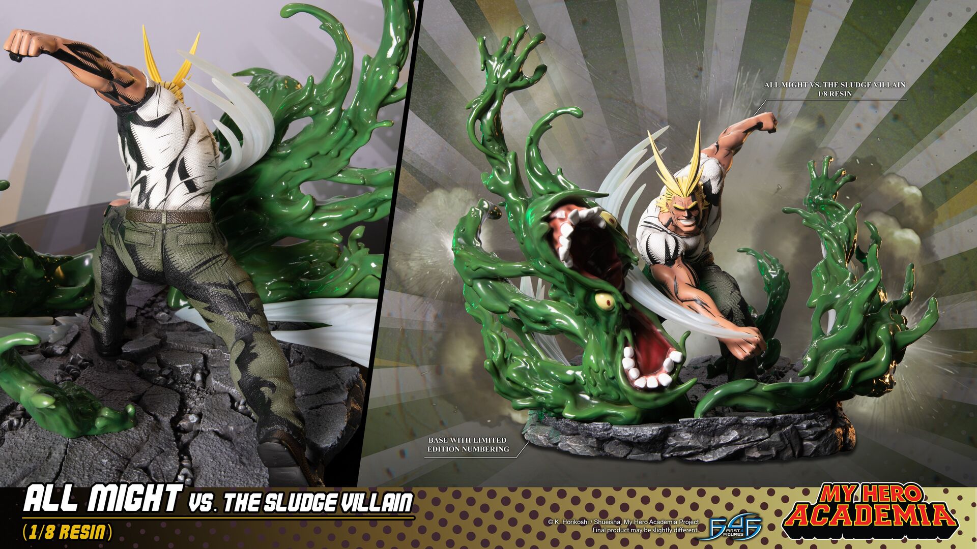 Boku no Hero Academia - All Might - Sludge Villain - 1/8 (First 4 Figures) photo 13