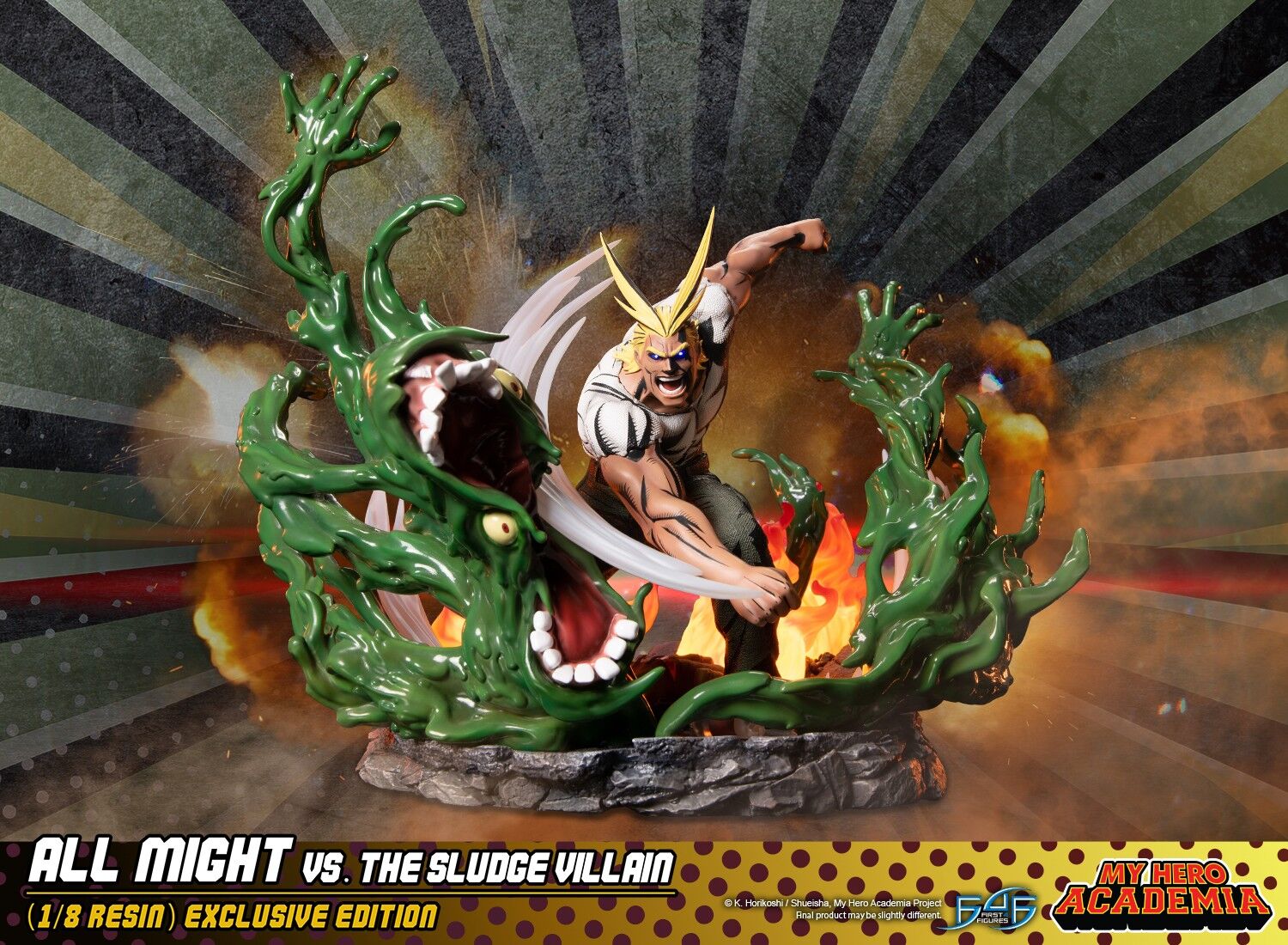Boku no Hero Academia - All Might - Sludge Villain - 1/8 - Exclusive Edition (First 4 Figures) photo 20