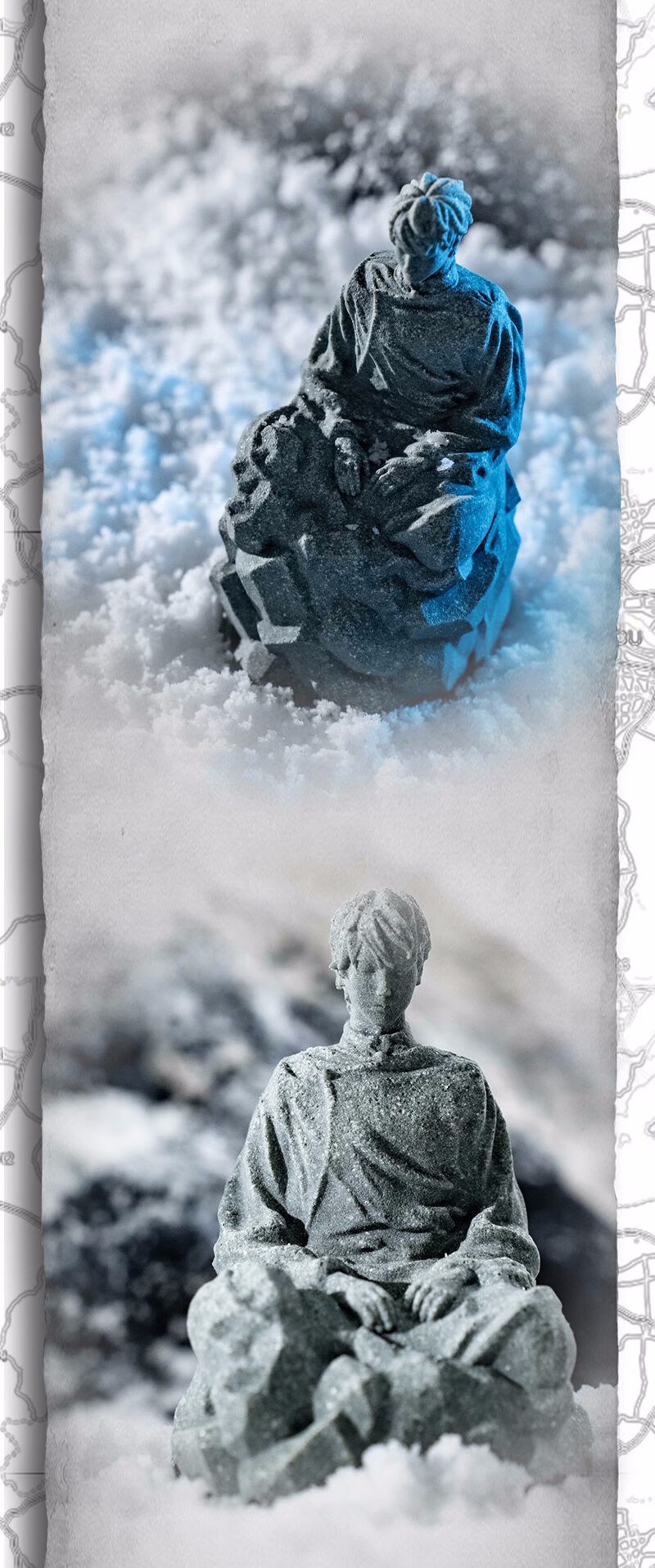 Daomu Biji - Zhang Kylin - Zhang Qiling in the snow: Stone Statue (Moe Goods) photo 9