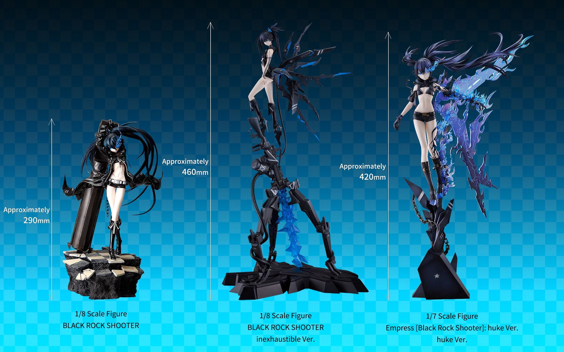 Black★★Rock Shooter: Dawn Fall - Black ★ Rock Shooter - 1/7 - Empress, Huke Ver. (Good Smile Company)