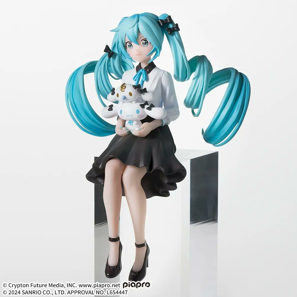Cinnamoroll - Piapro Characters - Hatsune Miku - Milk - Hatsune Miku x Cinnamoroll - Premium Chokonose Figure - Sumashi Ver. (SEGA)