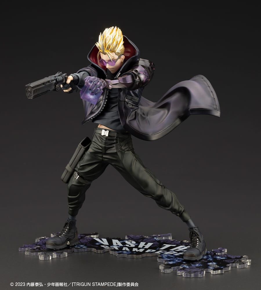 Trigun Stampede - Vash the Stampede - ARTFX J - 1/8 - -The Gunman in Black-, Trigun Stampede Ver. (Kotobukiya) photo 11