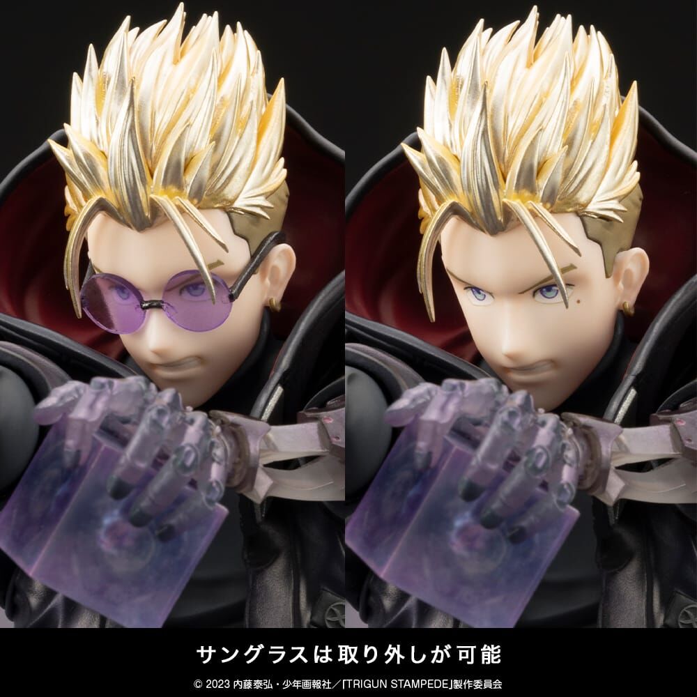 Trigun Stampede - Vash the Stampede - ARTFX J - 1/8 - -The Gunman in Black-, Trigun Stampede Ver. (Kotobukiya) photo 19
