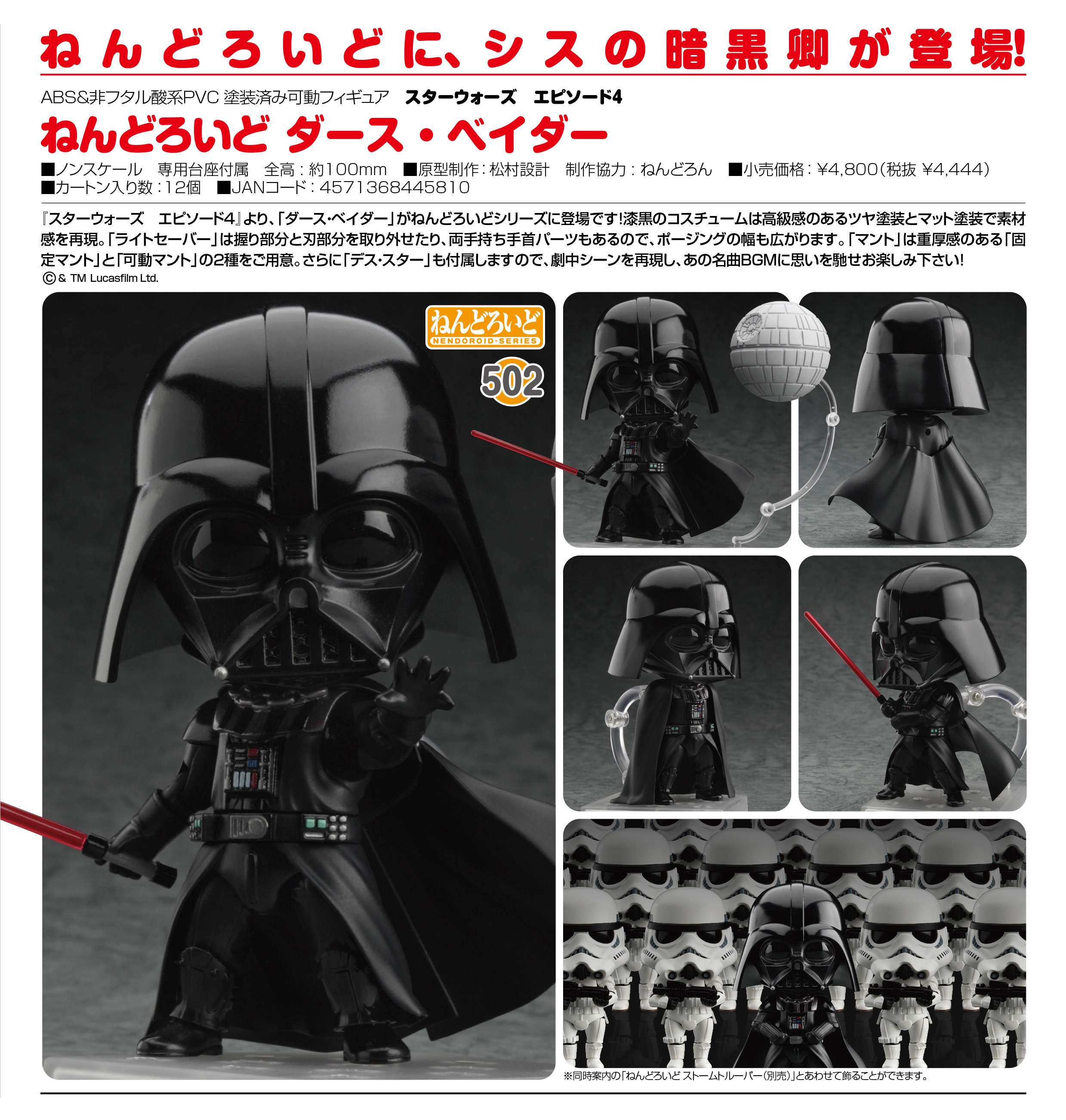 Star Wars - Darth Vader - Nendoroid (#502) (Good Smile Company) photo 4