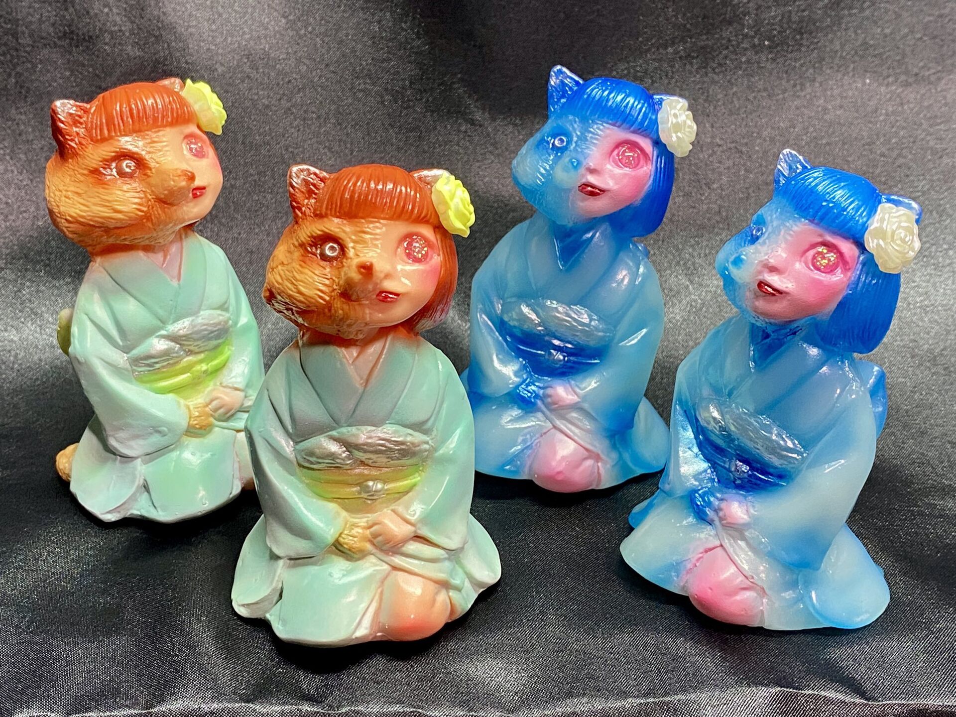 Original - Sofubi Figure - Mononoke Shoujo Bake-gitsune - Setouchi Lemon (Hikari Toys)
