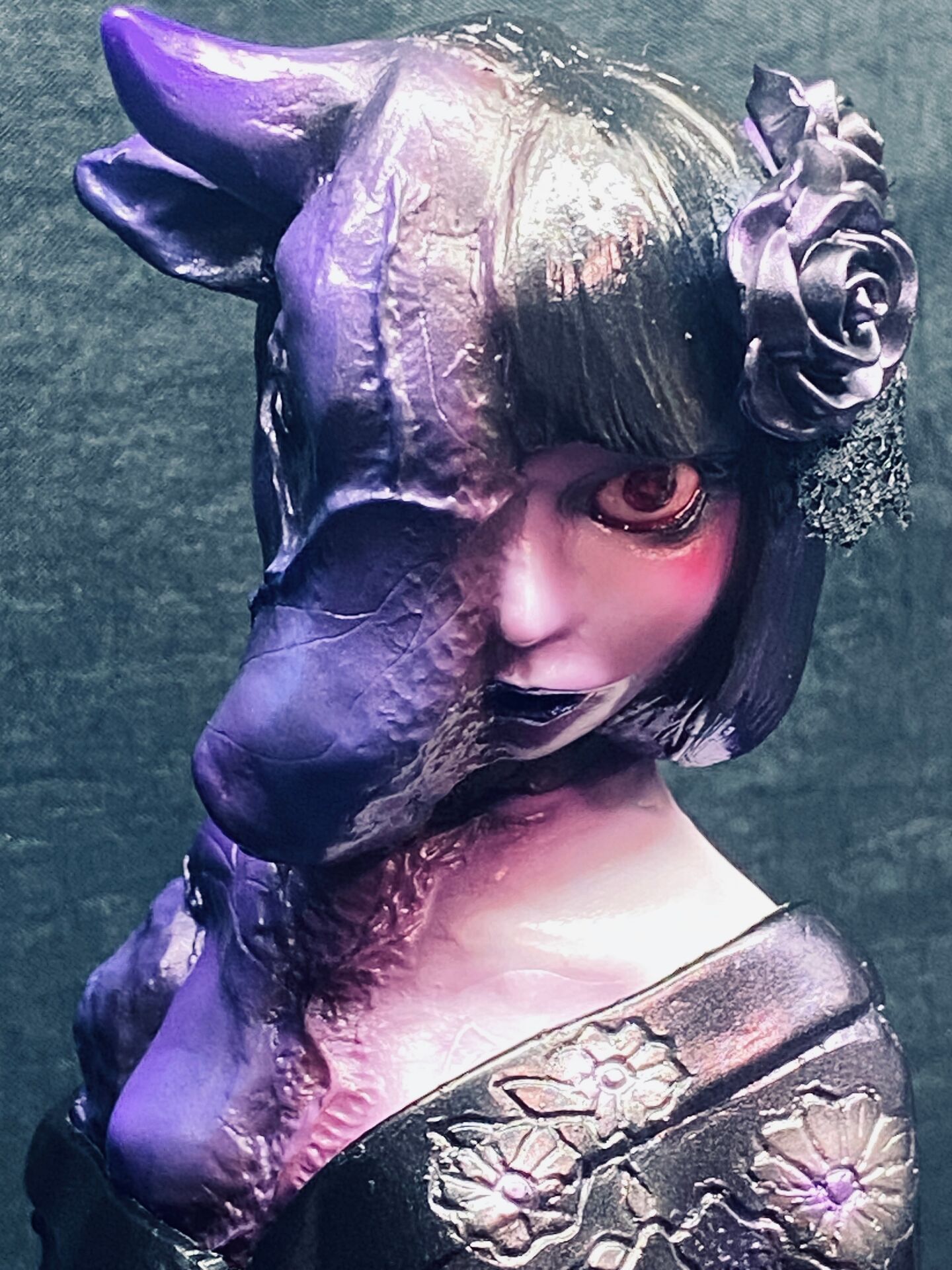 Original - Sofubi Figure - Mononoke Shoujo - Kudan Genya (Hikari Toys)