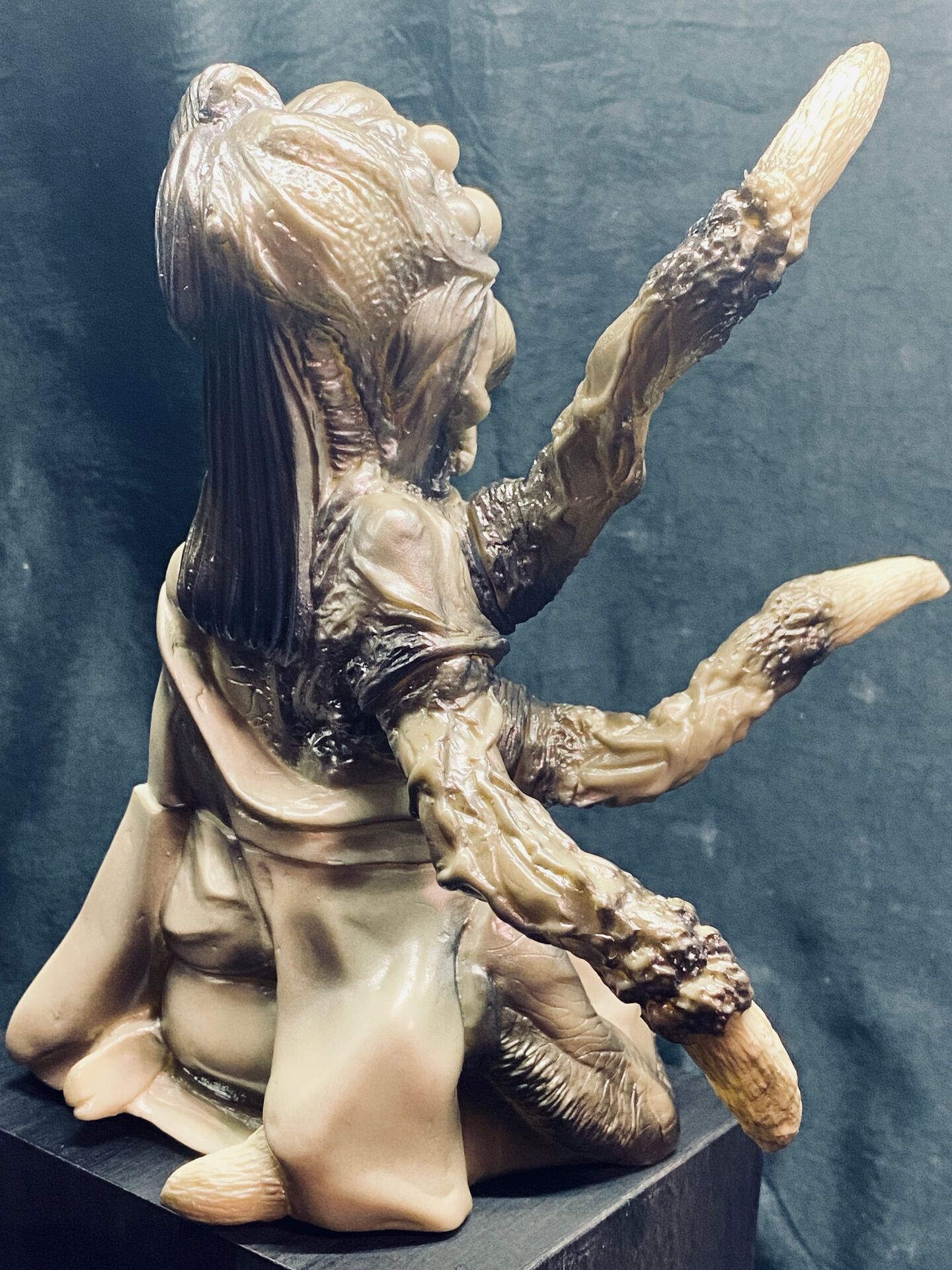 Original - Sofubi Figure - Shinsetsu: Mononoke Shoujo - Jorōgumo -c minus colour ver. (Hikari Toys) photo 2