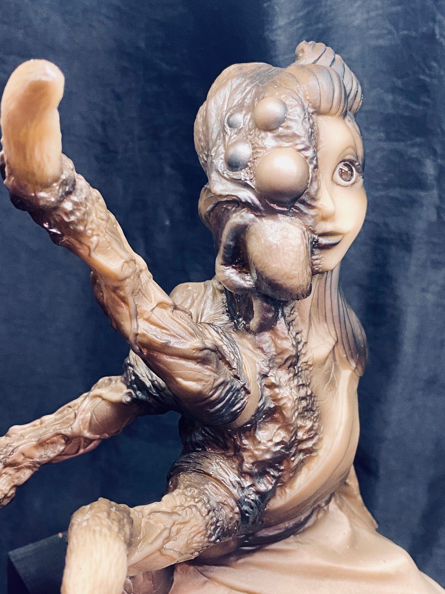 Original - Sofubi Figure - Shinsetsu: Mononoke Shoujo - Jorōgumo -c minus colour ver. (Hikari Toys) photo 3