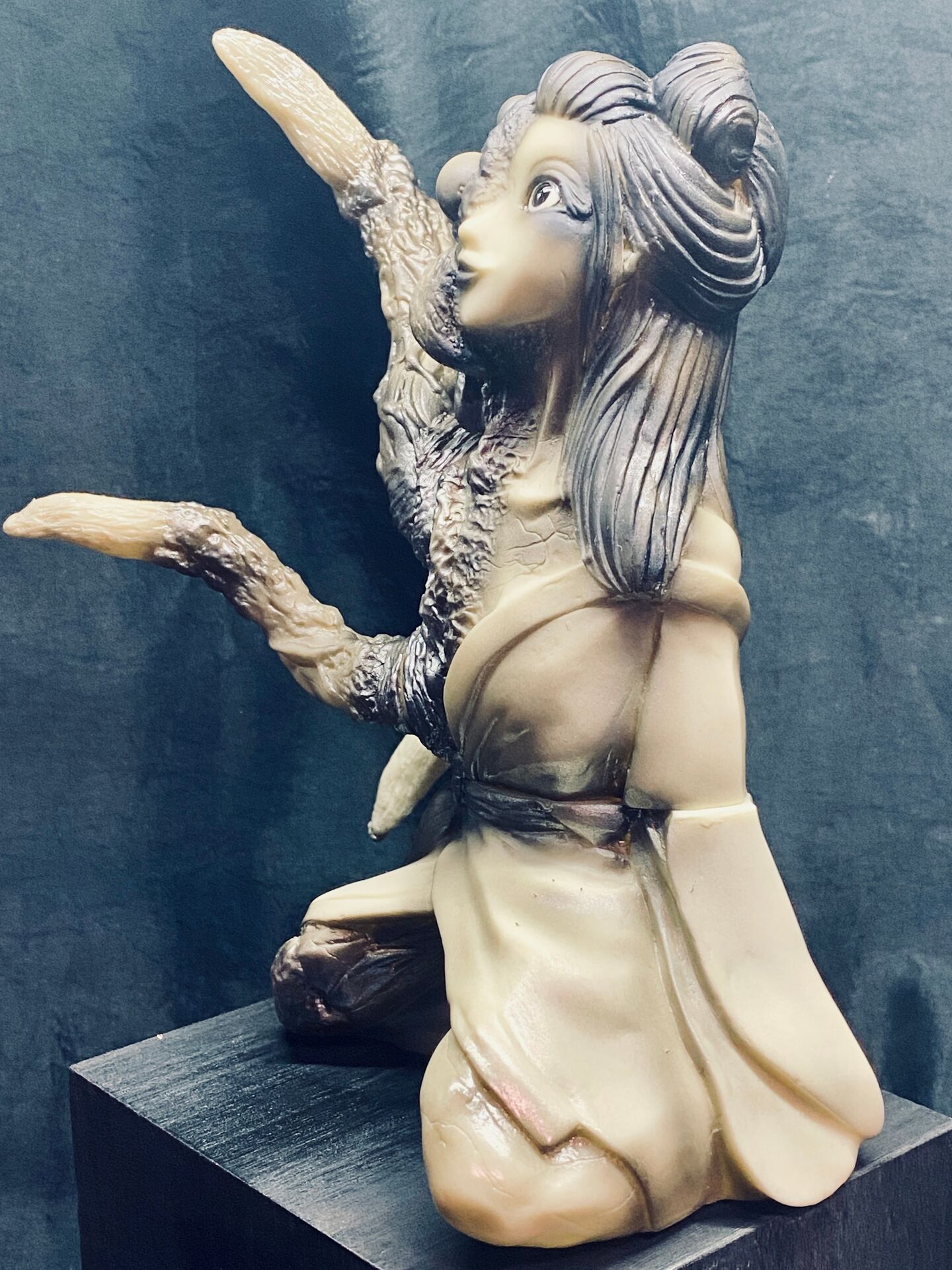 Original - Sofubi Figure - Shinsetsu: Mononoke Shoujo - Jorōgumo -c minus colour ver. (Hikari Toys) photo 4
