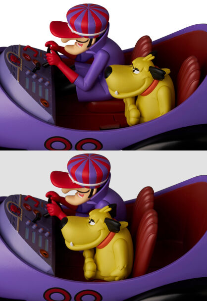 Wacky Races - Dick Dastardly - Muttley - Mafex (No.261) - Mean Machine (Medicom Toy) photo 8