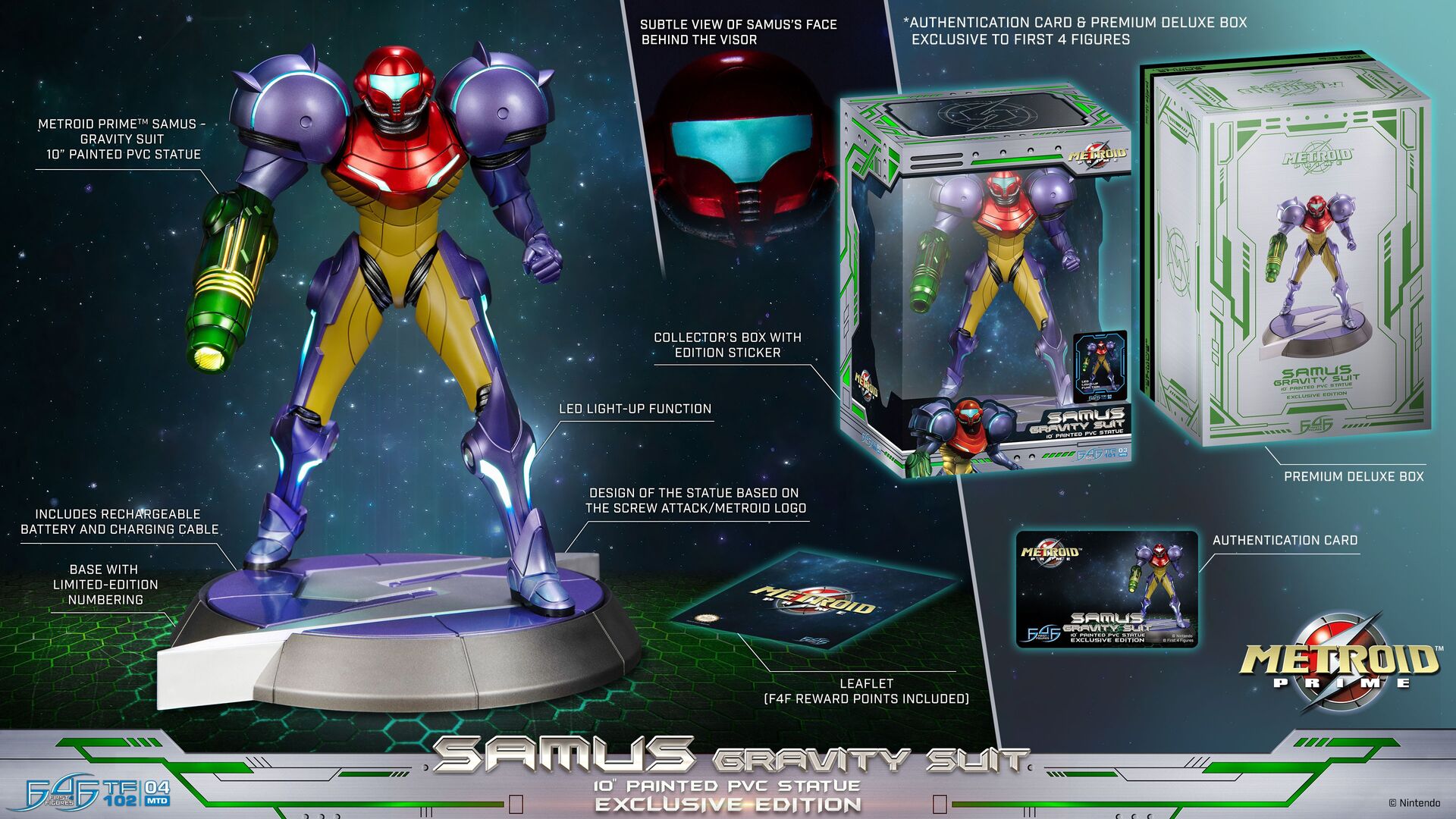 Metroid Prime - Samus Aran - True Form  (TF102|04MTD) - Collector's Edition, Gravity Suit (First 4 Figures) photo 34