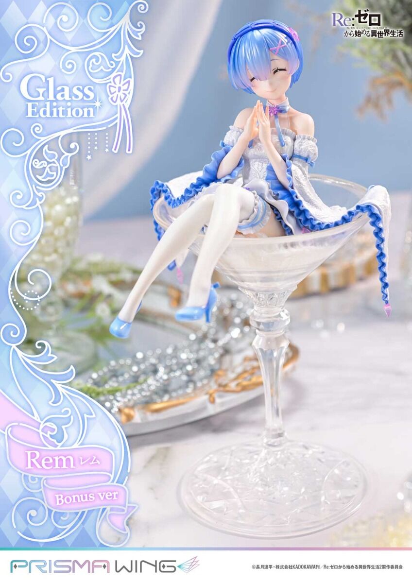 Re:Zero kara Hajimeru Isekai Seikatsu - Rem - Prisma Wing (PWRZR-01PS) - 1/7 - Glass Edition, Bonus Version (Prime 1 Studio) photo 11