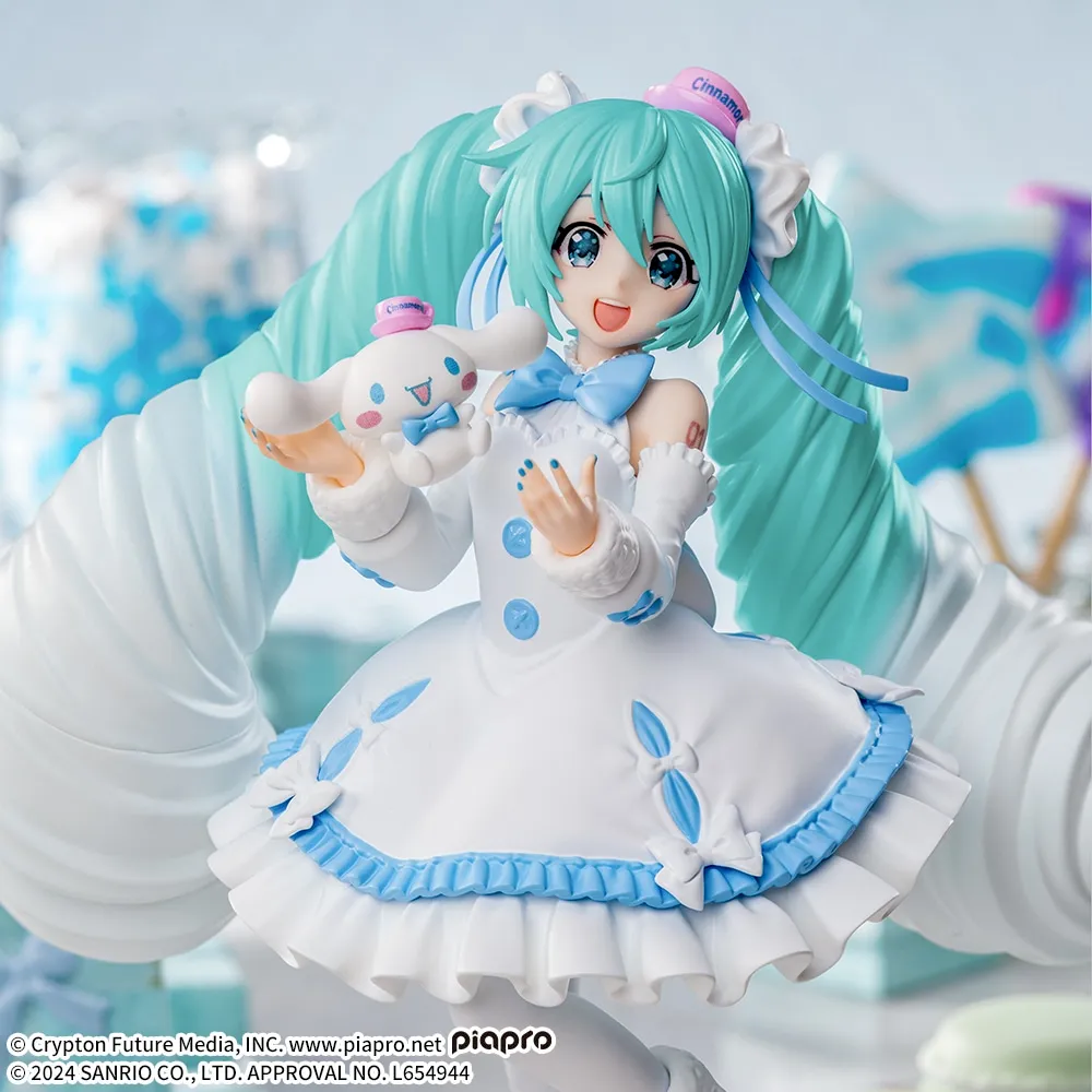 Cinnamoroll - Piapro Characters - Hatsune Miku - Hatsune Miku x Cinnamoroll - Luminasta - White Dress Ver. (SEGA)