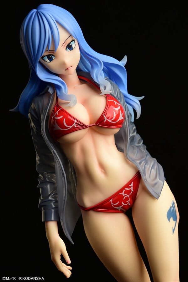 Fairy Tail - Juvia Lockser - 1/6 - Gravure_Style, Sheer Wet Shirt SP, Red Bikini!! (Orca Toys) photo 4