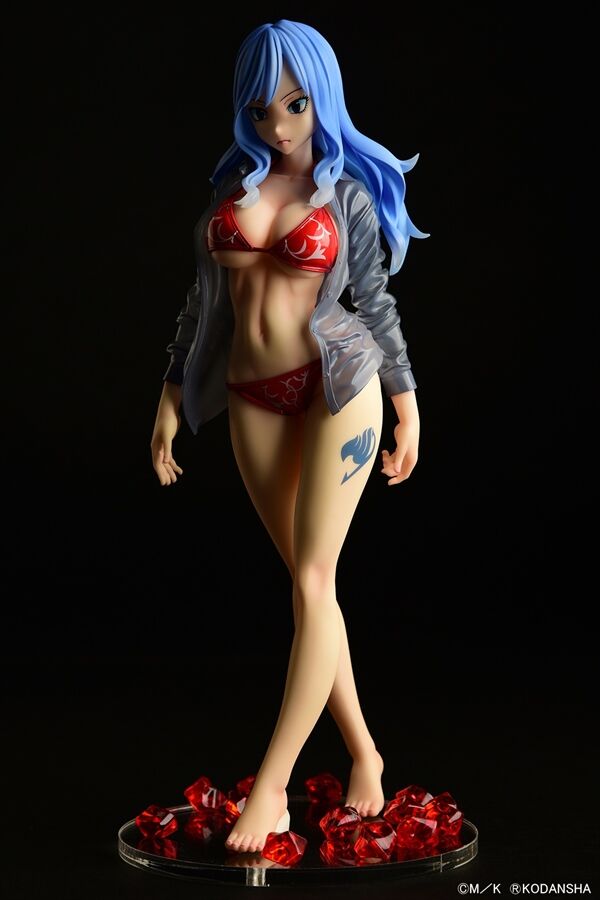 Fairy Tail - Juvia Lockser - 1/6 - Gravure_Style, Sheer Wet Shirt SP, Red Bikini!! (Orca Toys) photo 25