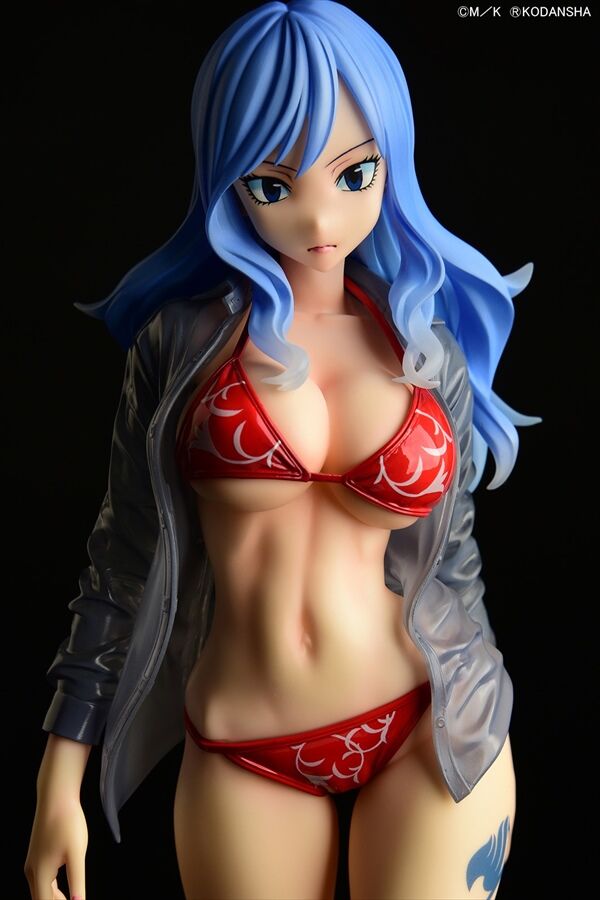 Fairy Tail - Juvia Lockser - 1/6 - Gravure_Style, Sheer Wet Shirt SP, Red Bikini!! (Orca Toys) photo 26