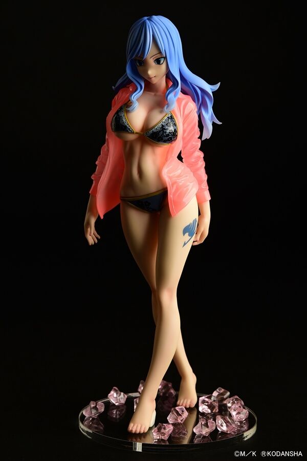 Fairy Tail - Juvia Lockser - 1/6 - Gravure_Style, Sheer Wet Shirt SP, Black Bikini!! (Orca Toys)