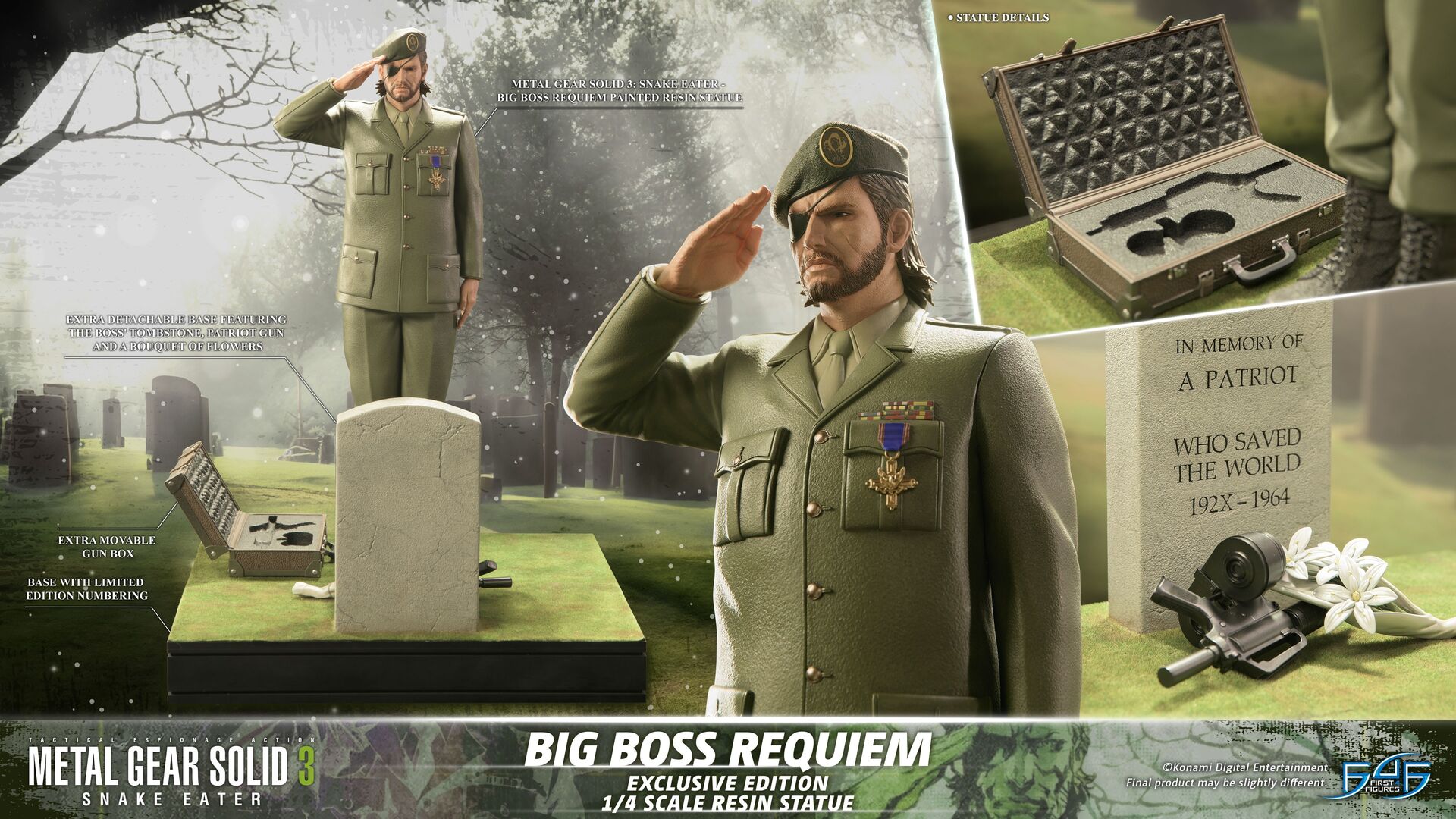 Metal Gear Solid 3: Snake Eater - Naked Snake - 1/4 - Requiem, Exclusive Edition (First 4 Figures) photo 14