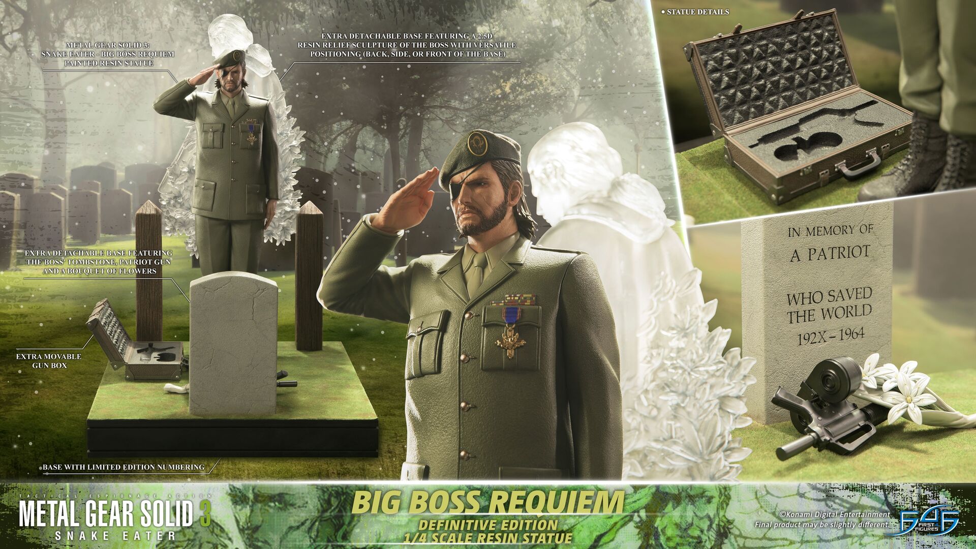 Metal Gear Solid 3: Snake Eater - Naked Snake - The Boss - 1/4 - Requiem, Definitive Edition (First 4 Figures) photo 19